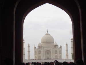 First Glimpse of the Taj Mahal
