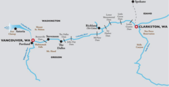Columbia Snake River Cruise Itinerary
